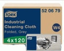 Paño de Limpieza Industrial Gris, Paño Reutilizable, Marca Tork®, 1149 g – Alta Absorción y Resistencia para Aceite, Grasa y Disolventes