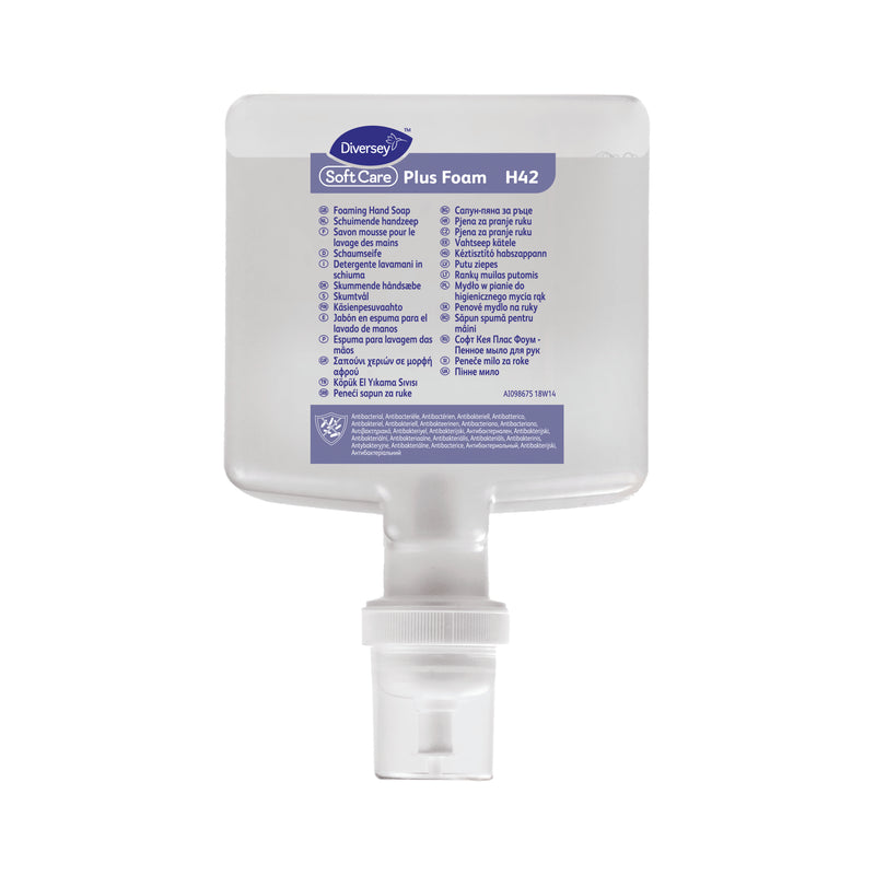 Jabón Antibacterial Soft Care Plus Foam H42 - (1,3Lt)