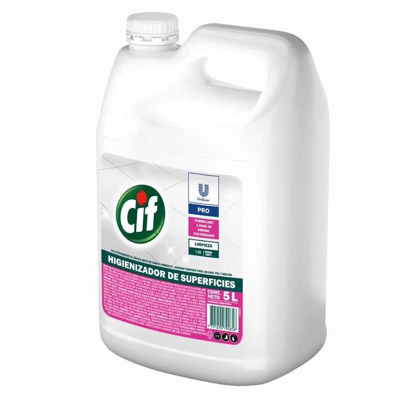 CIF Amonio Cuaternario Higienizador UPRO desinfectante de superficies  - (5Lts)