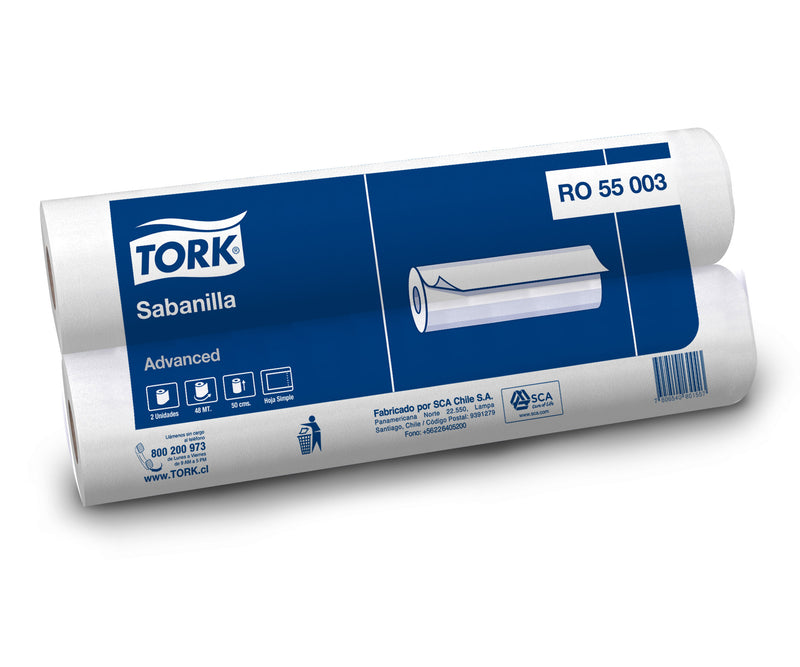 Sabanilla Rollo Tork Advanced -(12 Rollos x 48 metros)