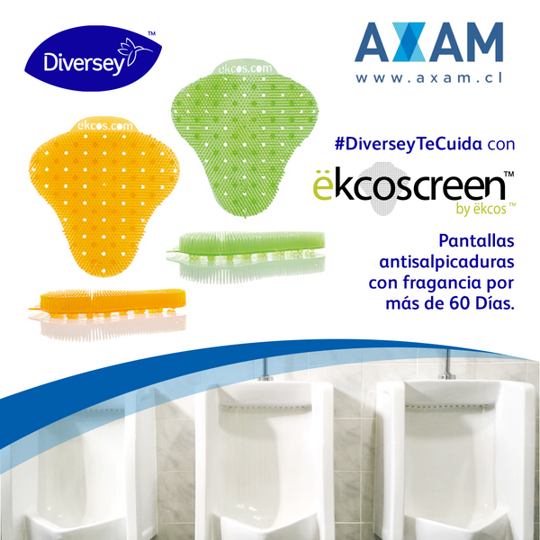 Descubre la Magia de la Limpieza con AXAM y Urinal Ekcoscreen de Diversey: ¡Mantén tus Instalaciones Impecables y Libres de Olores!