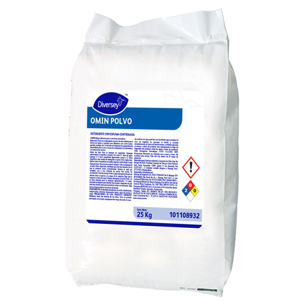 Omin Detergente en Polvo Para El Lavado de Ropa - (25KG)