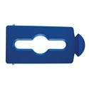 Tapa Reciclaje Mixto Azul SLIM JIM® Rubbermaid Commercial RB-2007891 (1 unidad)