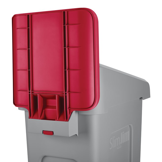 LETRERO ROJO ESTACION DE RECICLAJE KIT SLIM JIM® Rubbermaid - (1 unidad)