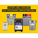 LETRERO ROJO ESTACION DE RECICLAJE KIT SLIM JIM® Rubbermaid - (1 unidad)