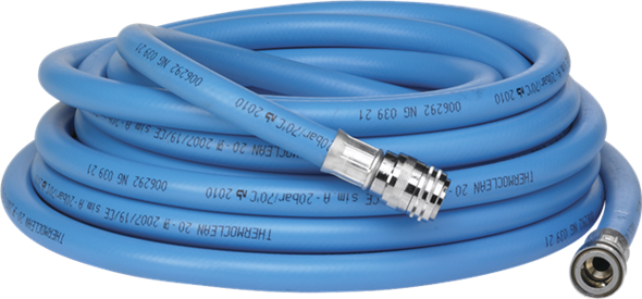 Manguera de Agua Caliente Ø1/2” 10 m de Vikan® – Manguera Industrial para Limpieza con Acoples Rápidos