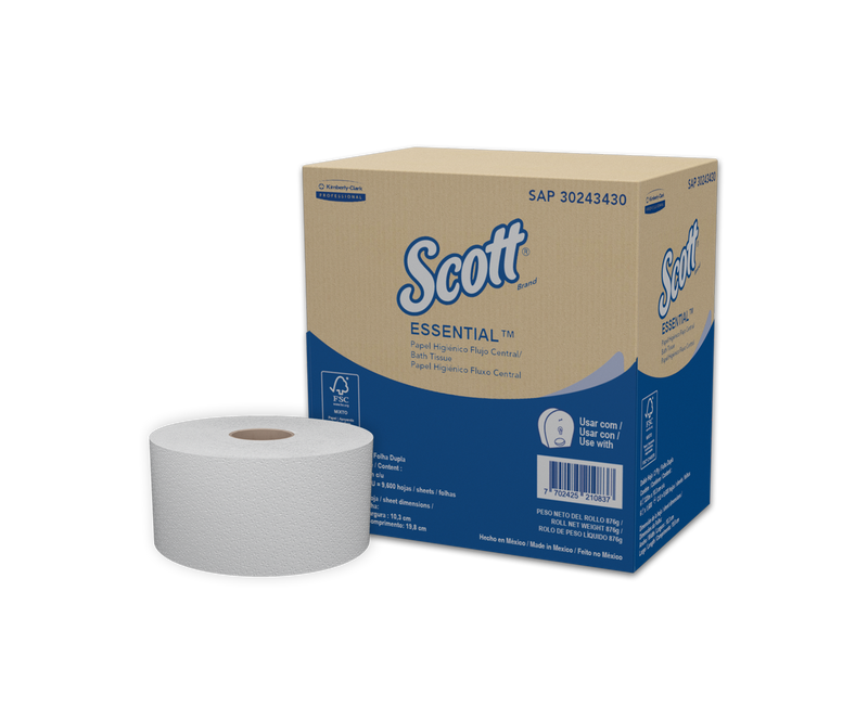 Papel Higiénico Scott® Flujo Central 6x320m