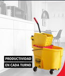 Balde Escurridor WaveBrake® 33L con Prensa Lateral - Rubbermaid