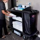CARRO DE LIMPIEZA EXECUTIVE NEGRO TRADICIONAL TAMAÑO COMPLETO RUBBERMAID