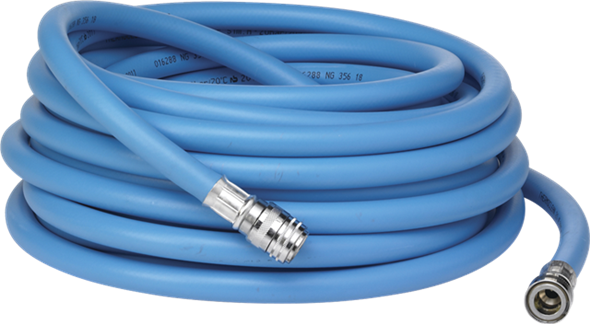 Manguera de Agua Caliente Ø1/2” 15 m de Vikan® – Manguera Industrial para Limpieza con Acoples Rápidos