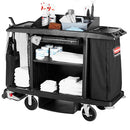 CARRO DE LIMPIEZA EXECUTIVE NEGRO TRADICIONAL TAMAÑO COMPLETO RUBBERMAID