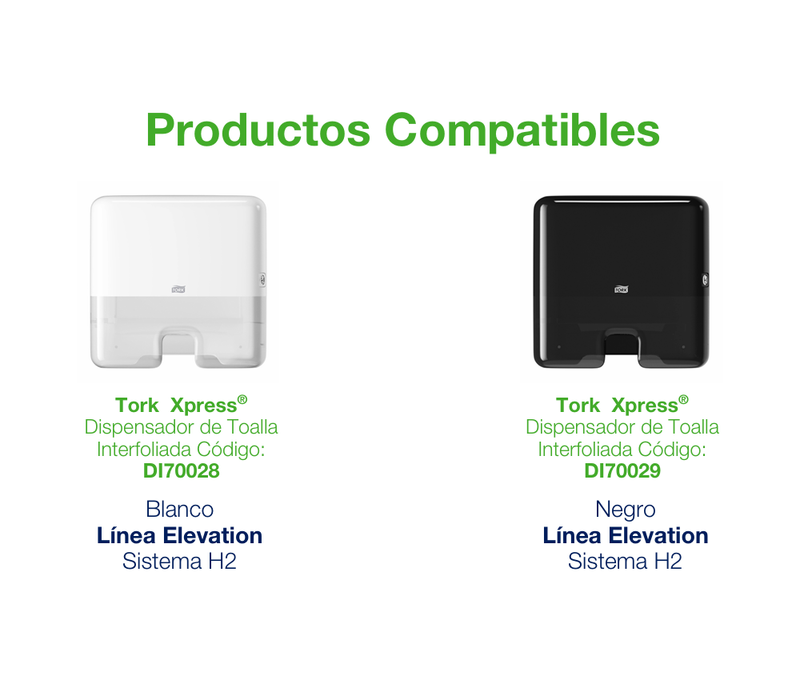 Toalla Interfoliada Tork Advanced Doble Hoja - (16 PACKS x 200 Hjs)