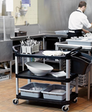 Carro de Servicio Rubbermaid® NEGRO Cap. 300 lbs FG409100BLA - (1u)