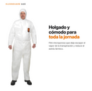 Buzo Desechable KleenGuard A40+ Tipo 5/6 con Capucha | Ansell (Unidad)