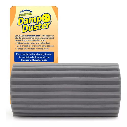 Damp Duster - Esponja Húmeda Atrapa Polvo de Scrub Daddy (1 unidad)
