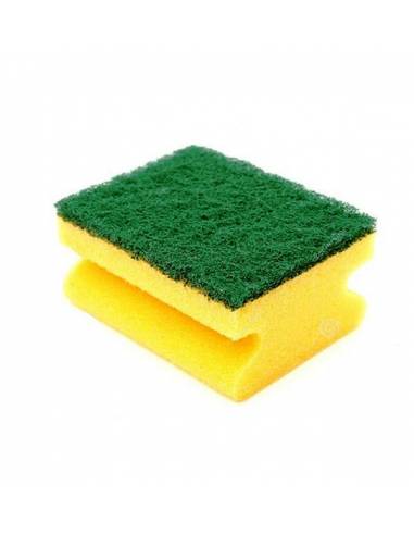 Classic sponge w/green/yellow abrasive (10 Unit)