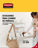 Estación Horizontal para Cambio de Pañales Rubbermaid FG781888LPLAT