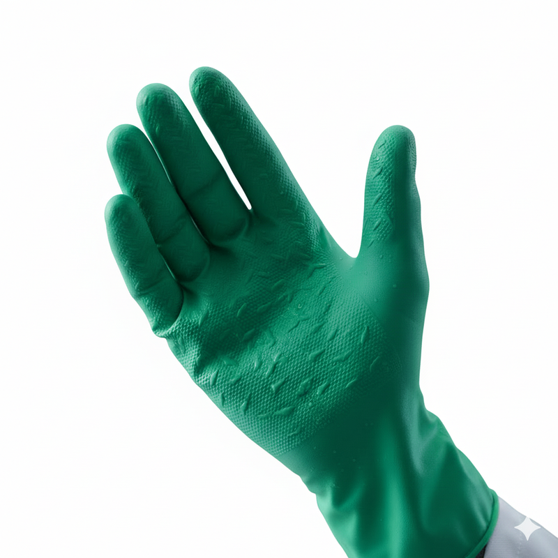 Guantes KleenGuard G80 Nitrilo Verde Protección Química (1 Par)