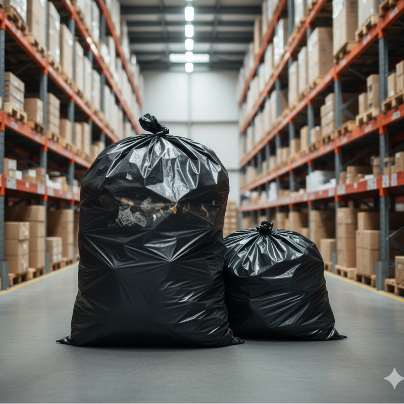 Black Garbage Bag 80cm X 110cm - (100 Units)