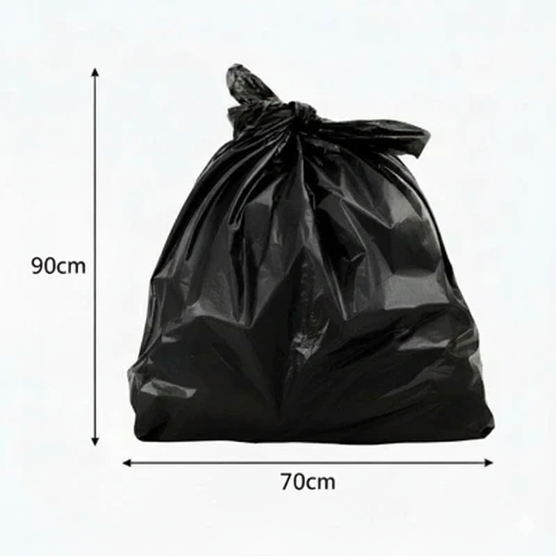 Black Garbage Bag 50cm X 70cm - (100 Units)