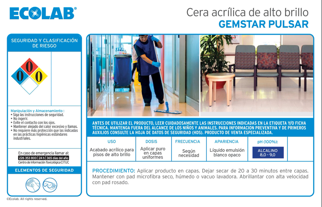 Gemstar Pulsar® de ECOLAB® - (20 kg)