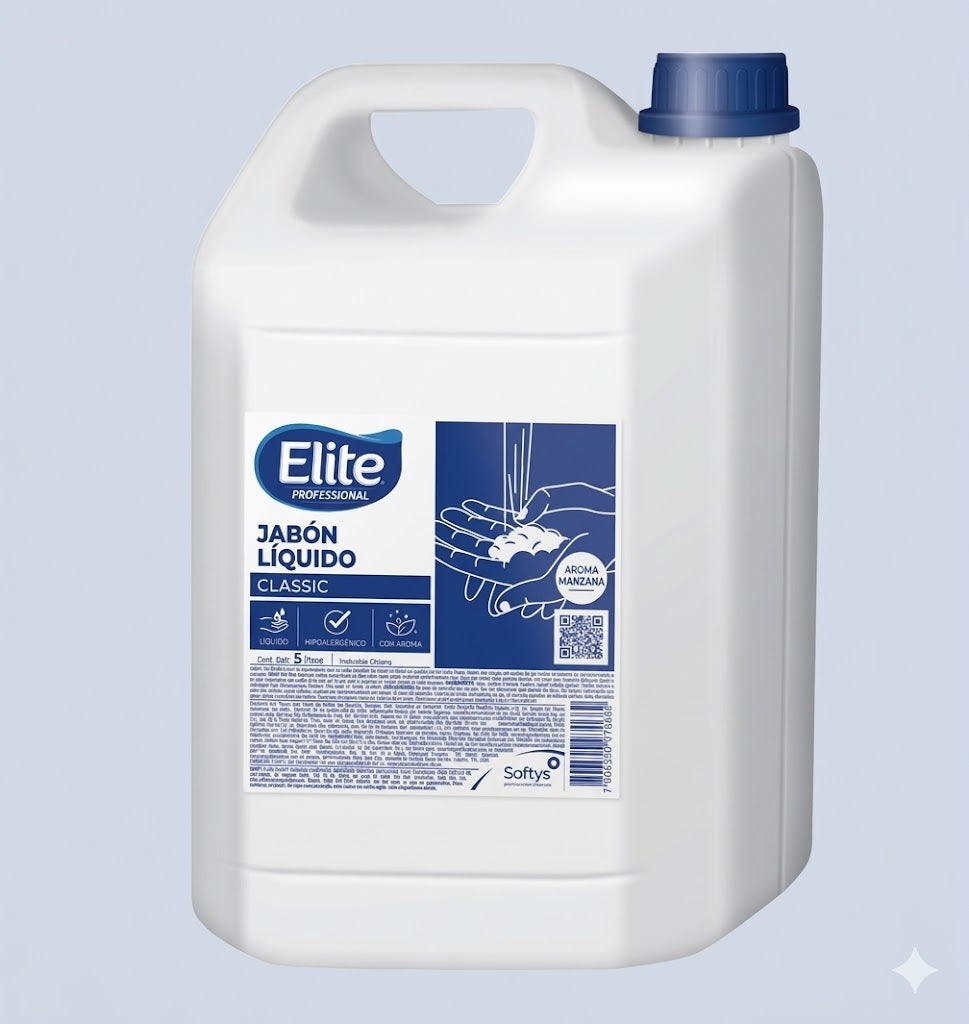 Bidón de Jabón Líquido a Granel Elite Aroma Manzana 5L (Código 97068).