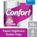 Papel higienico Confort Doble Hoja 50501 - (4 Rollos x 30 m)