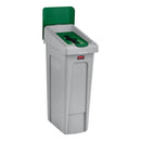 Tapa Punto de Reciclaje Mixto Verde SLIM JIM® Rubbermaid Commercial RB-2007887 (1 unidad)