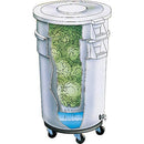 Contenedor BRUTE® GreensKeeper® 121 Litros con Tapa y Plataforma Rodante Rubbermaid Commercial FG263600WHT
