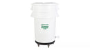 Contenedor BRUTE® GreensKeeper® 121 Litros con Tapa y Plataforma Rodante Rubbermaid Commercial FG263600WHT