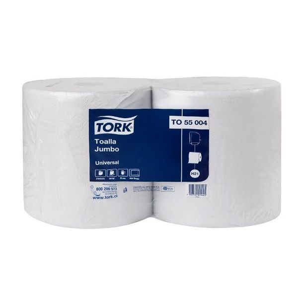 Tork Universal Jumbo Roll Towel - (2 Rolls x 250 metres)