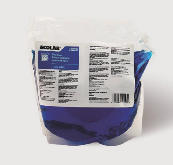 ECOLAB® Glass Cleaner – Limpiador de Vidrios y Superficies - (2X2L)
