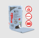 Wypall X75 cloths reusable heavy cleaning of grease and oils 28x42cm - (6 rolls of 60 cloths)