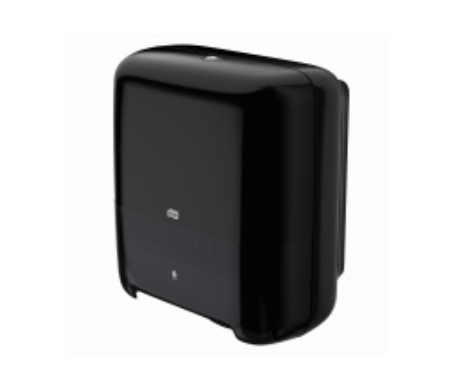 Dispensador Tork Matic Negro para Toalla en Rollo de Autocorte – Sistema H1, 37,2×33,7×20,3 cm, Smart Lock, Eficiencia Higiénica