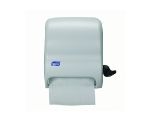 Dispensador Tork Element Blanco con Palanca para Toalla en Rollo – Sistema H23, 32,5×31,7×21,8 cm, Bio Kleen, Tráfico Medio/Alto