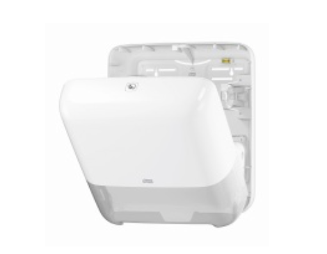 Dispensador Tork Matic Blanco para Toalla en Rollo de Autocorte – Sistema H1, 37,2×33,7×20,3 cm, Smart Lock, Uso Eficiente