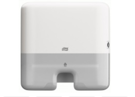 Dispensador Tork Xpress Blanco para Toalla Interfoliada – Sistema H2, 29,5×30,2×10,1 cm, Plástico ABS, Smart Lock