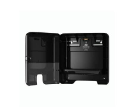 Dispensador Tork Xpress Negro para Toalla Interfoliada – Sistema H2, 29,5×30,2×10,1 cm, Plástico ABS, Smart Lock