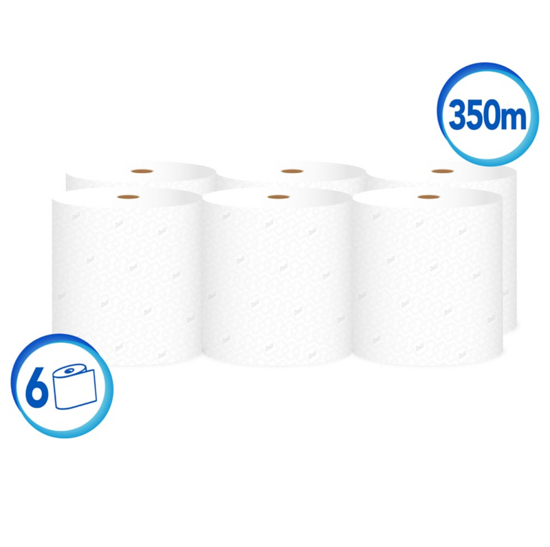 Toalla en Rollo Jumbo Scott Pure 350 - (6 rollos de 350 Metros)