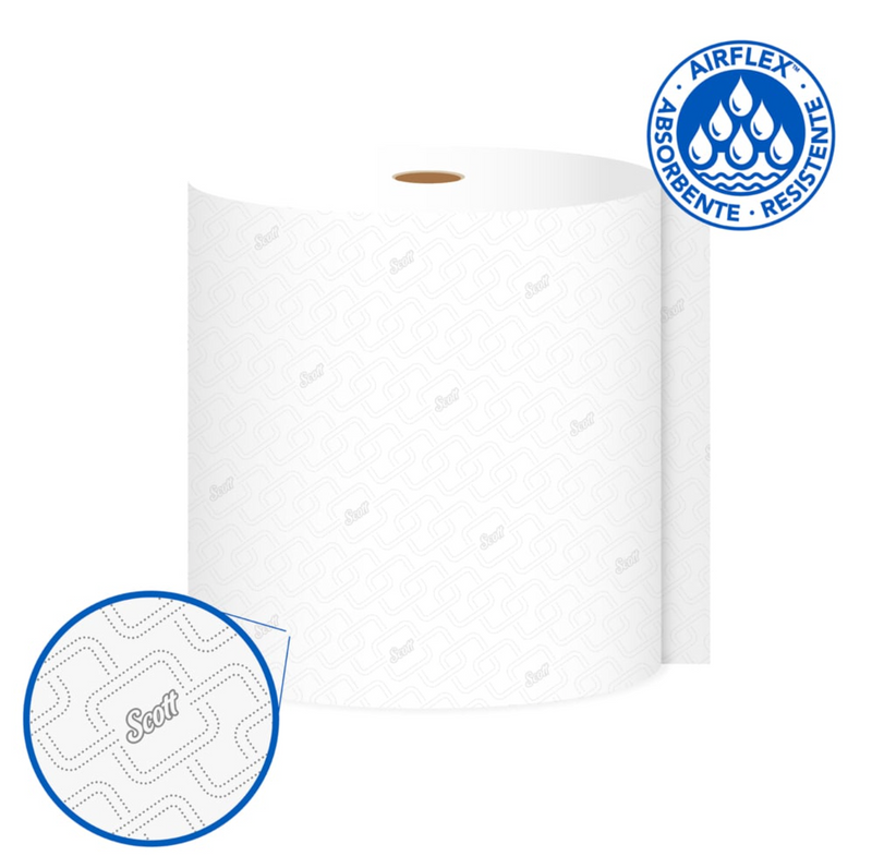 Toalla en Rollo Jumbo Scott Pure 350 - (6 rollos de 350 Metros)