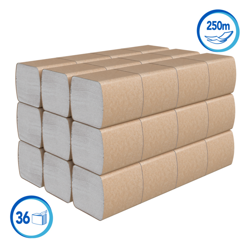 Kleenex Double Sheet Interleaved Toilet Paper - (36 Units x 250 Sheets)