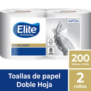 Toalla de Papel Elite Professional Excellence 40724 | 1 paquete de 2 rollos de 200 metros