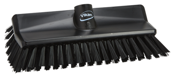 Cepillo Angular Vikan® 265 mm – Cerdas Medias para Desagües, Bordes y Juntas con Codificación por Colores