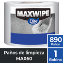 Paños Industriales Maxwipe 60 Elite Professional (Cód. 40974). Bobina de 890 paños.