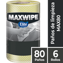 Paños Industriales Maxwipe 80 Elite Professional Color Amarillo (Cód. 40971). 6 Rollos de 80 paños.