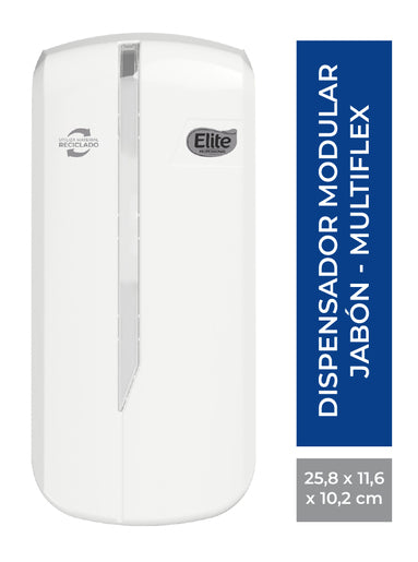 Dispensador de Jabón Elite Professional Evolution Modular Multiflex DISP91565 | Blanco | 1 unidad