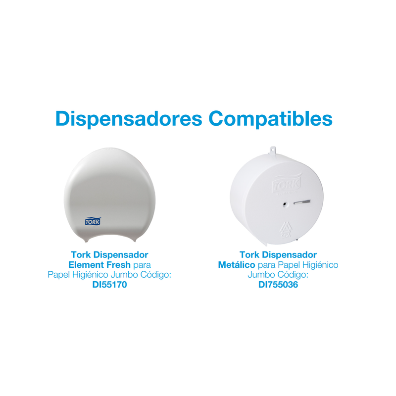 Tork Universal Jumbo Toilet Paper - 6 Rolls x 500 meters