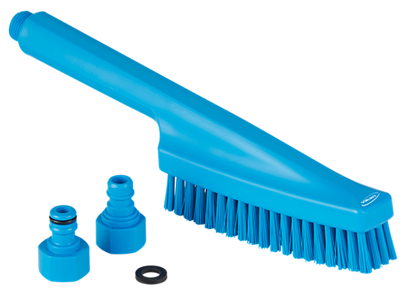Cepillo de Mano con Paso de Agua Vikan® 330 mm – Cerdas Duras, Alta Resistencia y Compatibilidad Multisistema