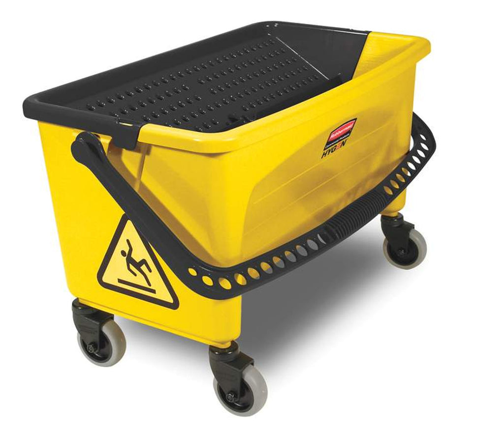 Cubo de escurridor Mopa Plana HYGEN Con ruedas Rubbermaid FGQ90088YEL