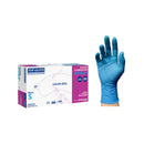 Guantes de Nitrilo Azul de Examinación Top Glove® de Reutter – Ligeramente Empolvados, Caja de 100 Unidades